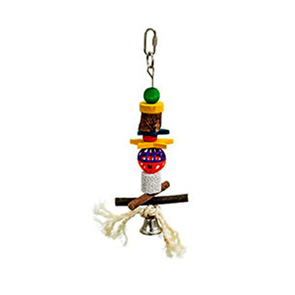 JUCARIE NIMFA-AGAPORNIS CU CLOPOTEL 27CM