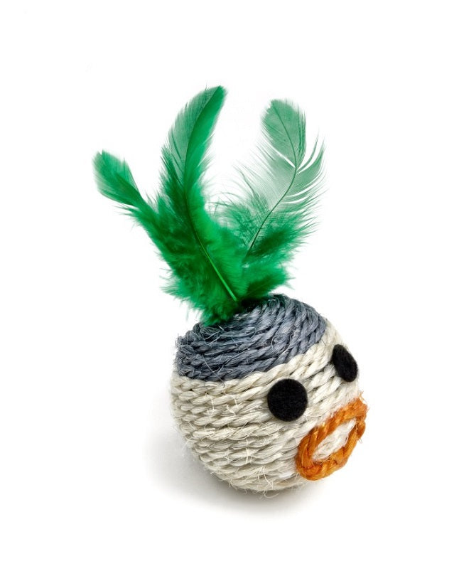 Jucarie Pt Pisici-Minge Cu Pene 6 Cm