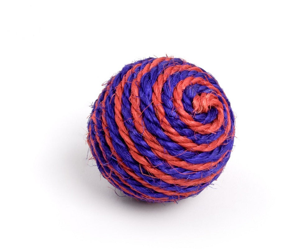Jucarie Pt Pisici-Sisal-Minge Cu Bilute 6 Cm