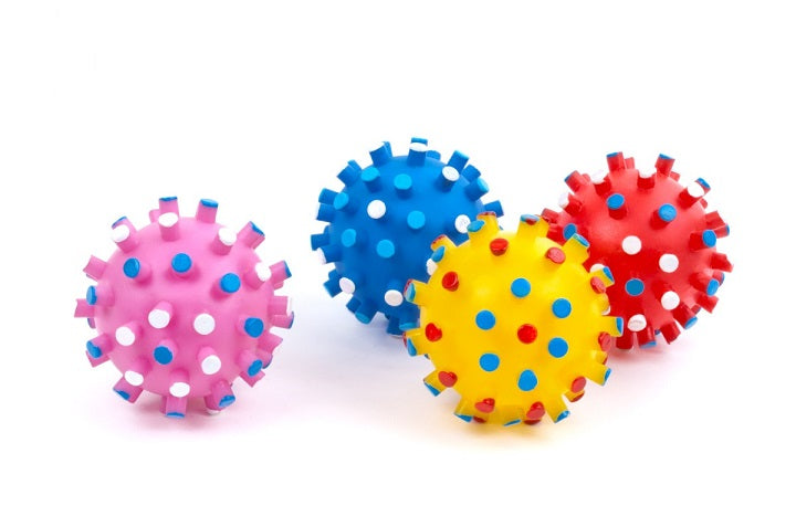 Jucarie din Vinyl minge tepi 7 cm